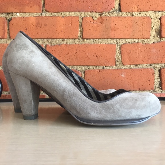 Irregular Choice Belle grey suede heels - Picture 3 of 8